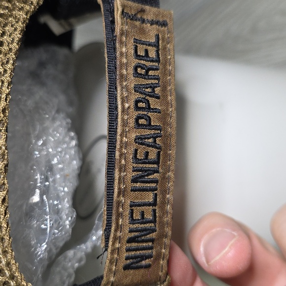 Nine Line Apparel Dropline Snapback Trucker Hat Distressed Brown - Picture 5 of 9